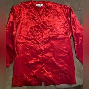 CHRISTIAN DIOR BUTTON DOWN PJ TOP👚